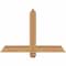 Ekena Millwork Eugene Smooth Timber Gable Bracket, Western Red Cedar, 36"W x 24"H x 3 1/2"D x 3 1/2"F, 16/12 Pitch GBW036X24X0404EUG00SWR - alternate 1